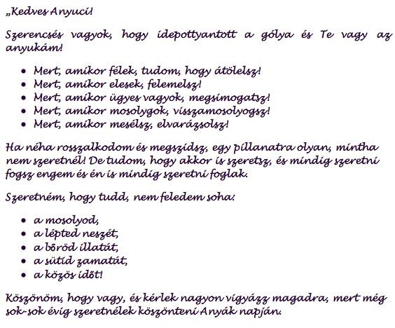 ANYÁK NAPI KÉPESLAP - ANYÁK NAPJA